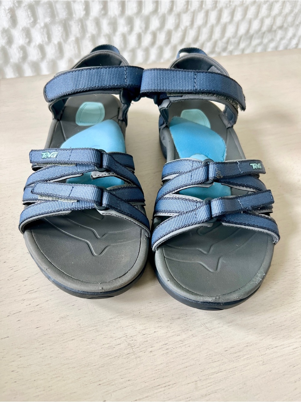 Teva TIRRA BERING Sea Navy Turquoise Open-Toe Hiking Strappy Sandals Size 8 - Picture 2 of 8